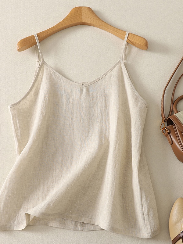 Adjustable Pure Linen Strap Ve - đánh giá và giá Base Layer Top